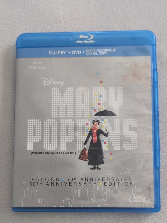 Disney Other - Disney’s Mary Poppins 50th Anniversary Edition Blu-Ray + DVD Combo (Bilingual)
